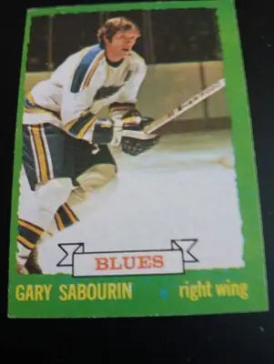 1973-74 Topps - Gary Sabourin #184. SL Blues. VG -VG+