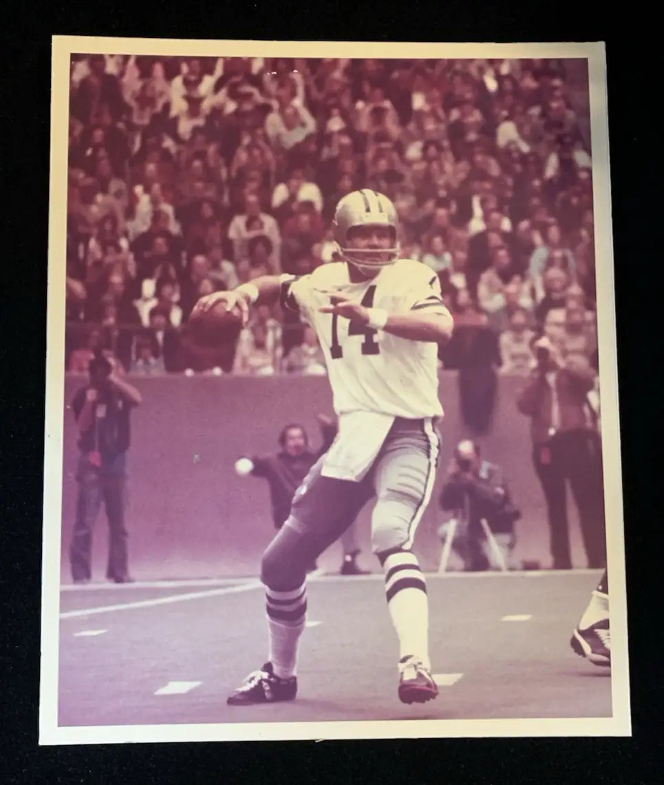 1973 Craig Morton Dave Campbell’s Magazine Dallas Cowboys 8x10 Proof Board Photo - Sports Memorabilia