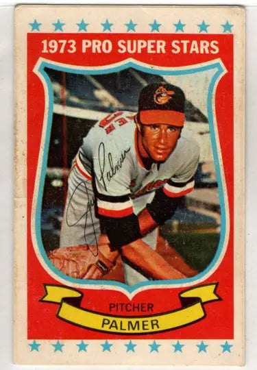 1973 Jim Palmer baseball card from Kellogg’s Pro Super Stars Baseball Base Card collection