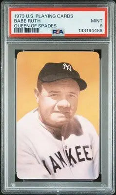 1973 Smithsonian Museum Playing Cards Babe Ruth Queen of Spades PSA 9 - Baseball Card Single