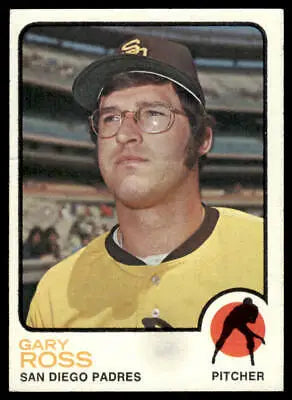 Gary Ross baseball card from 1973 Topps showcasing the San Diego Padres pitcher