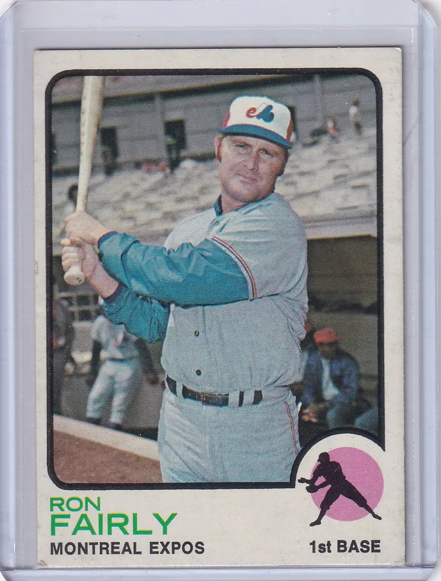 1973 Topps Baseball #125 Ron Fairly card featuring Montreal Expos player