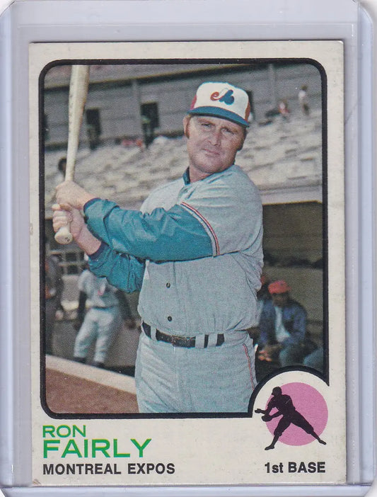 1973 Topps Baseball #125 Ron Fairly card featuring Montreal Expos player