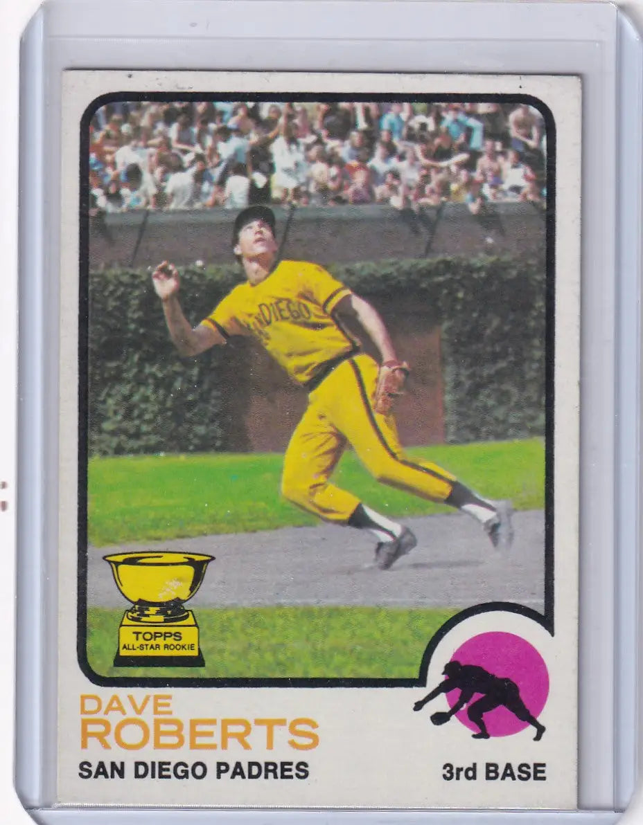 1973 Topps Baseball #133 Dave Roberts San Diego Padres Rookie Card for collectors