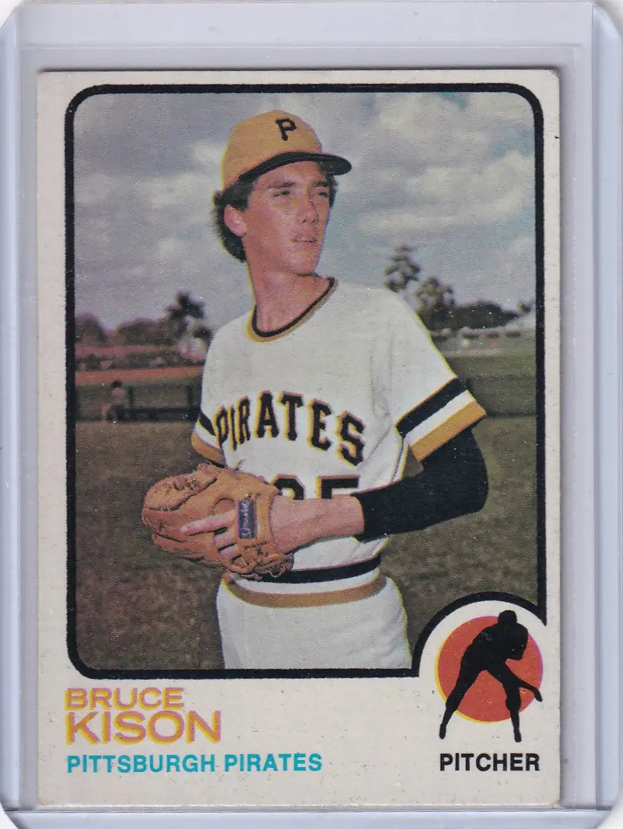 1973 Topps Baseball #141 Bruce Kison card featuring the Pittsburgh Pirates