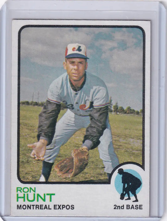 Ron Hunt Montreal Expos Topps Baseball card from 1973 Topps #149 collectible series
