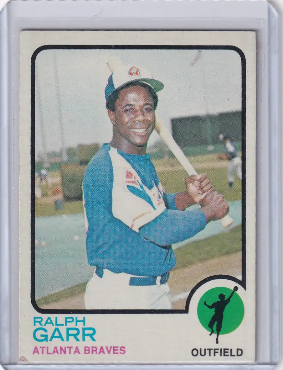 1973 Topps Baseball #15 Ralph Garr card featuring Atlanta Braves player