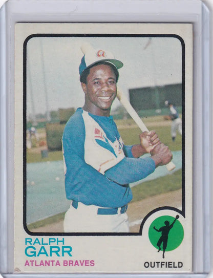 1973 Topps Baseball #15 Ralph Garr card featuring Atlanta Braves player
