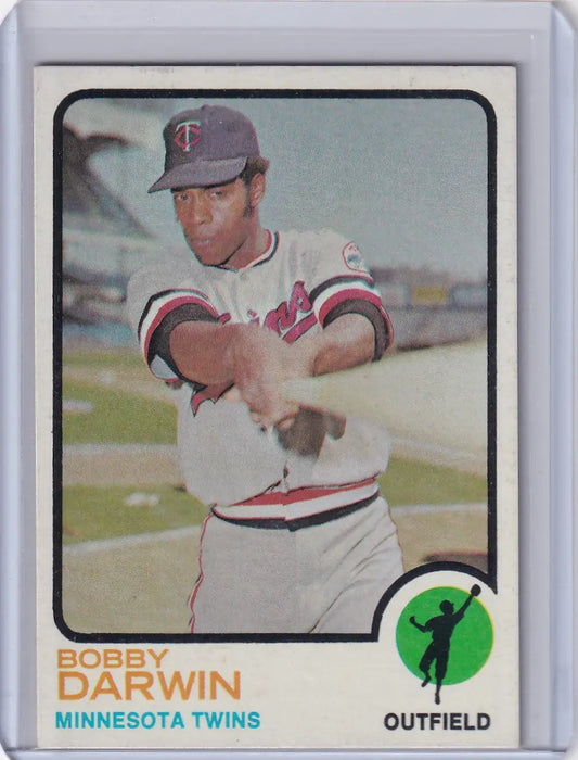 1973 Topps Baseball #228 Bobby Darwin card featuring Minnesota Twins player