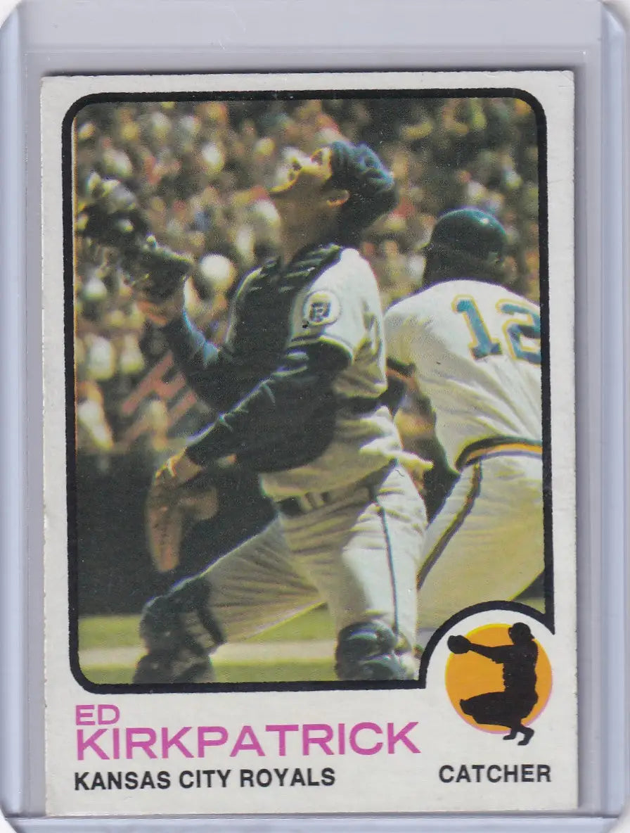 1973 Topps Baseball #233 Ed Kirkpatrick card featuring Kansas City Royals player