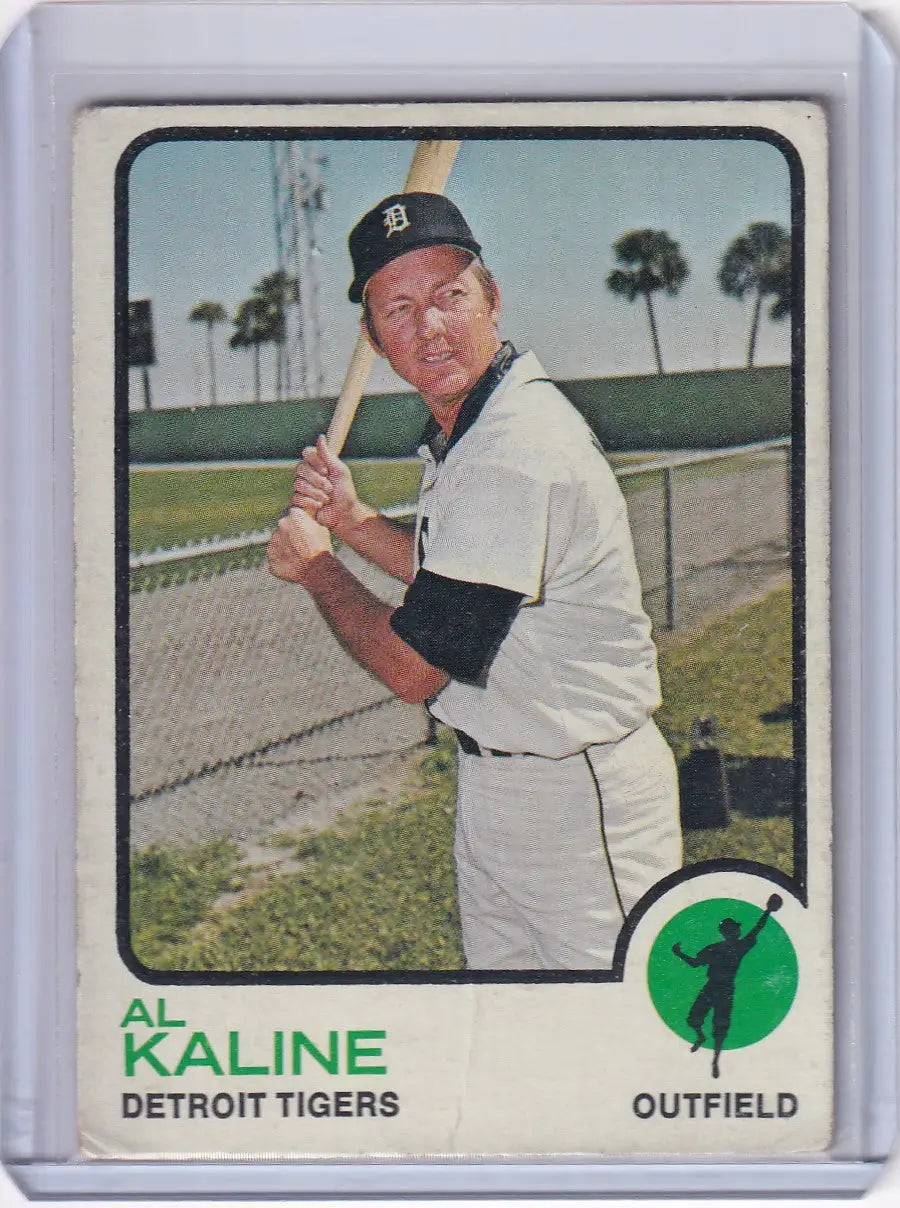 1973 Topps Baseball #280 Al Kaline trading card featuring Detroit Tigers legend