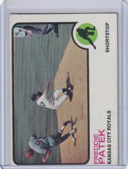 Freddie Patek Kansas City Royals Topps Baseball card from 1973 Topps collection