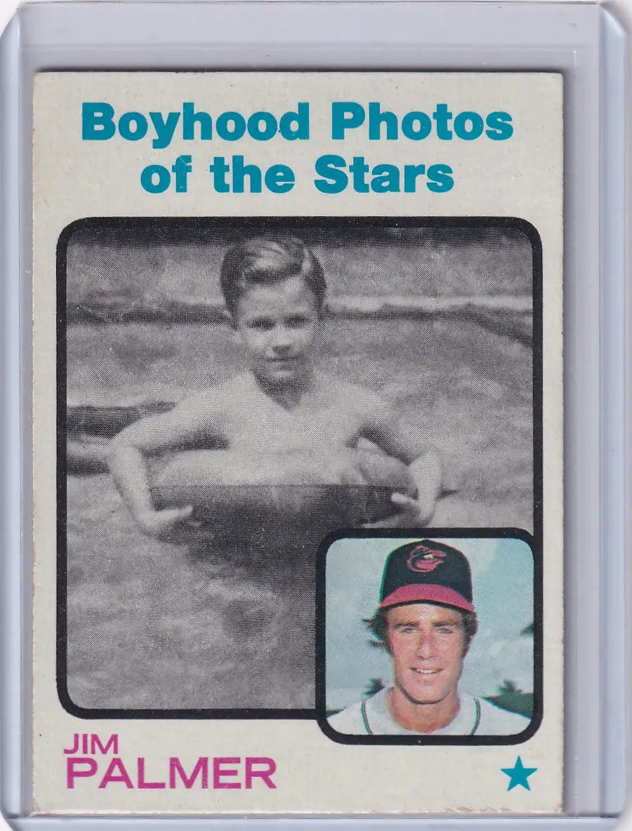 Jim Palmer 1973 Topps baseball card featuring Baltimore Orioles player