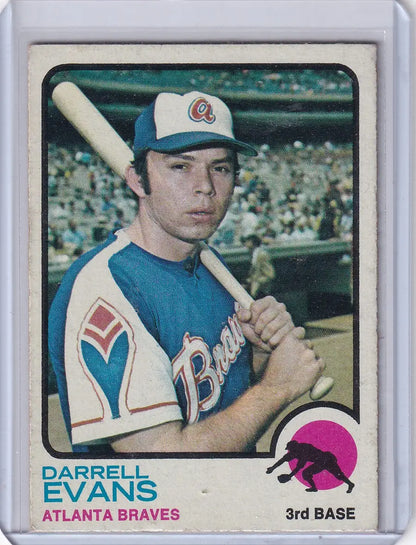 Darrell Evans baseball card from 1973 Topps Baseball Atlanta Braves collection