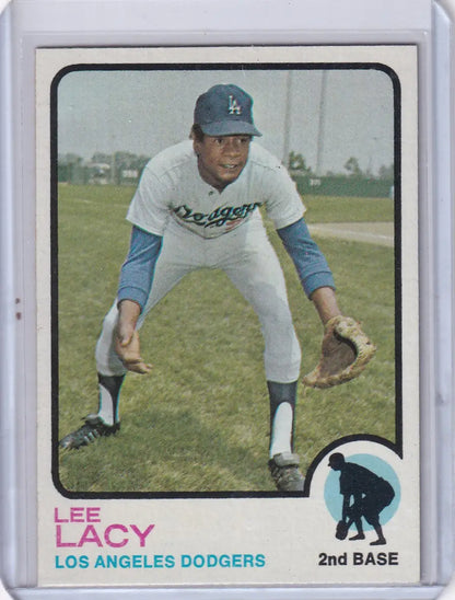 Lee Lacy baseball card from 1973 Topps Baseball Los Angeles Dodgers RC collection