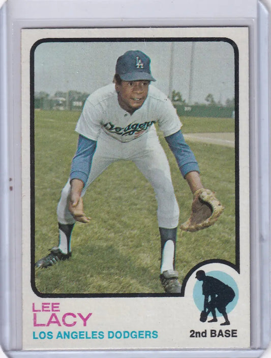 Lee Lacy baseball card from 1973 Topps Baseball Los Angeles Dodgers RC collection