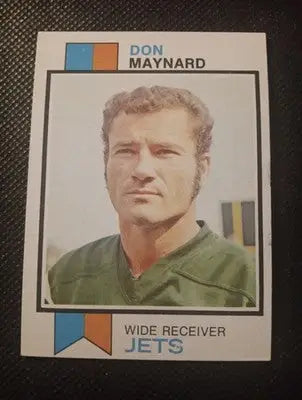 1973 Topps - Don Maynard #175. NY Jets. VG+ - EX - Football Card Single