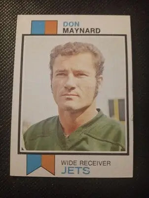 1973 Topps - Don Maynard #175. NY Jets. VG+ - EX - Football Card Single