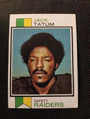 1973 Topps - Jack Tatum #288 (RC). Raiders. EX - Football Card Single