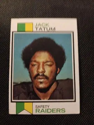 1973 Topps - Jack Tatum #288 (RC). Raiders. EX - Football Card Single
