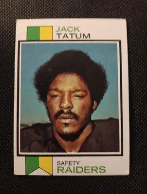 1973 Topps - Jack Tatum #288 (RC). Raiders. EX - Football Card Single
