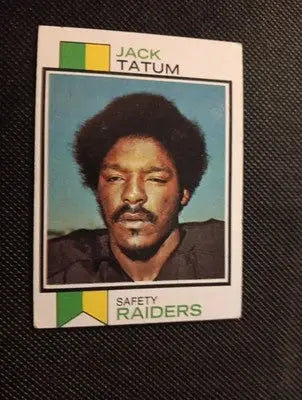1973 Topps - Jack Tatum #288 (RC). Raiders. EX - Football Card Single