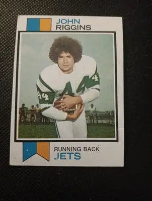 1973 Topps - John Riggins #245. NY Jets. EX - Football Card Single