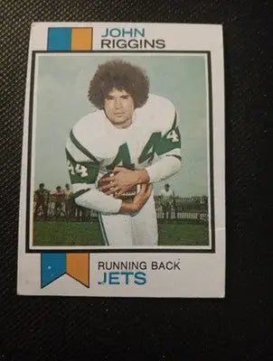 1973 Topps - John Riggins #245. NY Jets. EX - Football Card Single