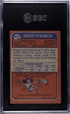 1973 Topps - Roger Staubach #475 - Football Card Single