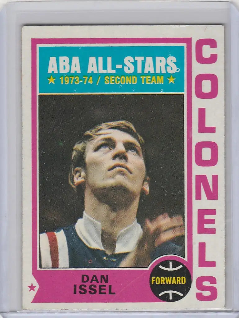 Vintage 1974-75 Topps #190 Dan Issel Kentucky Colonels EXMT trading card