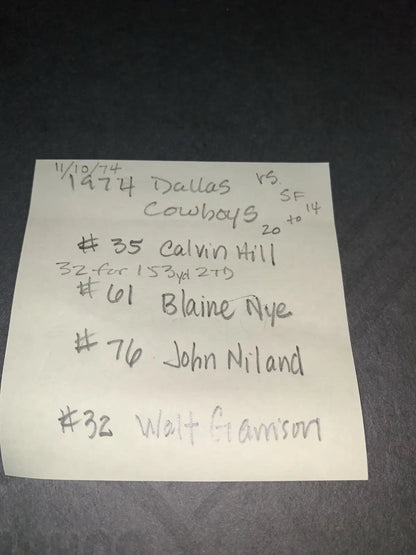 1974 Calvin Hill Dave Campbell’s Magazine Dallas Cowboys 8x10 Proof Board Photo - Sports Memorabilia