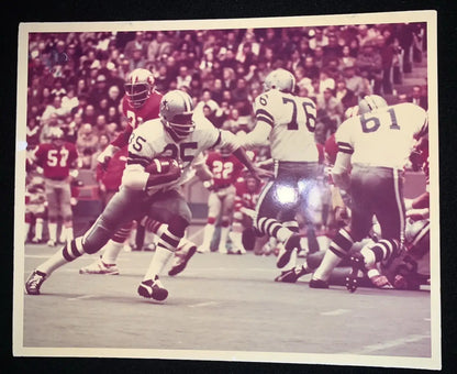 1974 Calvin Hill Dave Campbell’s Magazine Dallas Cowboys 8x10 Proof Board Photo - Sports Memorabilia