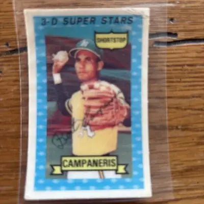 1974 Kellogg’s 3-D Super Stars #4 Bert Campaneris NO Cracks - Baseball Card Single
