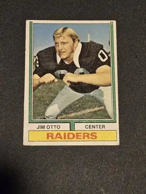 1974 Topps #409 Jim Otto - Football Card Single