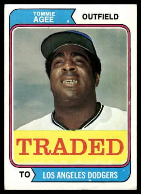 Tommie Agee baseball card from 1974 Topps #630T Tommie Agee Traded collection