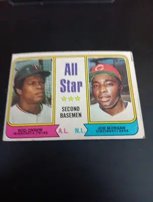 1974 Topps - All Star Second Basemen Rod Carew Joe Morgan #333. VG+ - EX - Baseball Card Single
