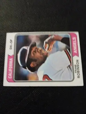 1974 Topps - Frank Robinson #55. California Angels. EX+ - Baseball Card Single