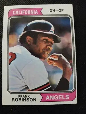 1974 Topps - Frank Robinson #55. California Angels. EX+ - Baseball Card Single