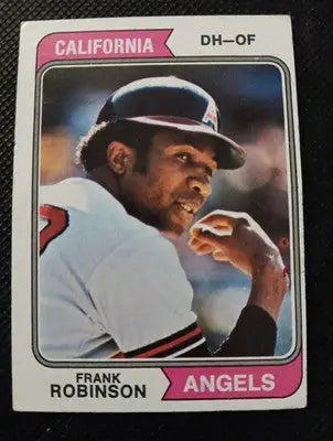 1974 Topps - Frank Robinson #55. California Angels. EX+ - Baseball Card Single