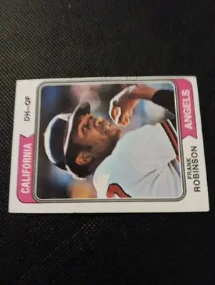 1974 Topps - Frank Robinson #55. California Angels. EX+ - Baseball Card Single