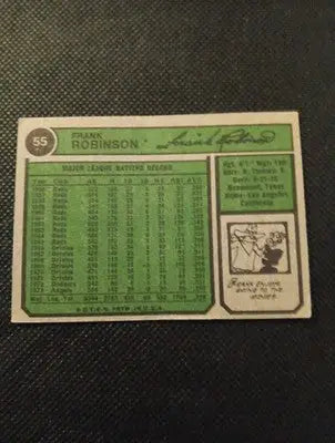 1974 Topps - Frank Robinson #55. California Angels. EX+ - Baseball Card Single