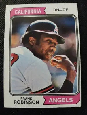 1974 Topps - Frank Robinson #55. California Angels. EX+ - Baseball Card Single