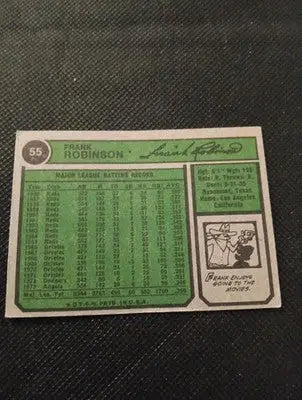 1974 Topps - Frank Robinson #55. California Angels. EX+ - Baseball Card Single