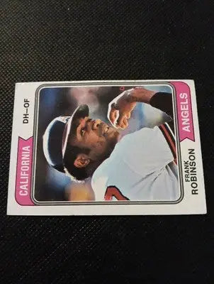 1974 Topps - Frank Robinson #55. California Angels. EX+ - Baseball Card Single
