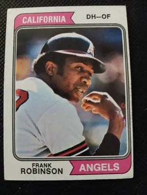 1974 Topps - Frank Robinson #55. California Angels. EX+ - Baseball Card Single