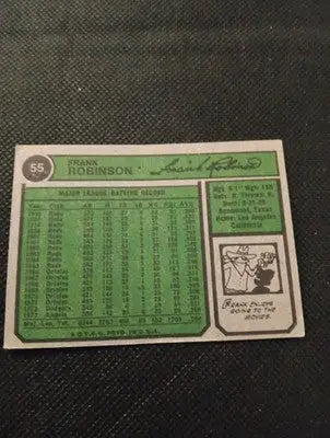 1974 Topps - Frank Robinson #55. California Angels. EX+ - Baseball Card Single