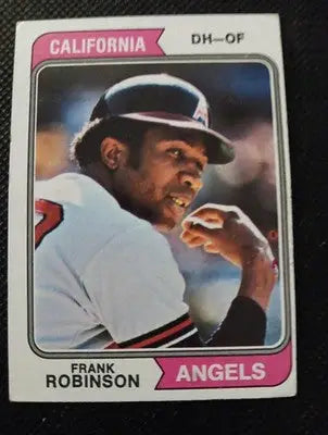 1974 Topps - Frank Robinson #55. California Angels. EX+ - Baseball Card Single