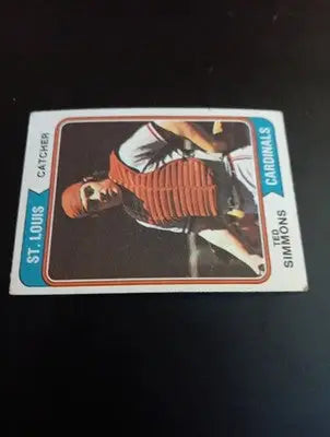 1974 Topps - Ted Simmons #260. SL Cardinals. EX+ - Baseball Card Single