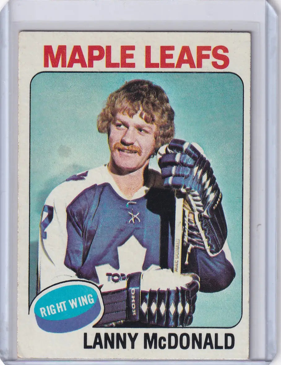 1975-76 Topps Hockey #23 Lanny McDonald - Toronto Maple Leaf