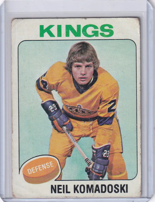 1975-76 Topps Hockey #238 Neil Komadoski - Los Angeles Kings
